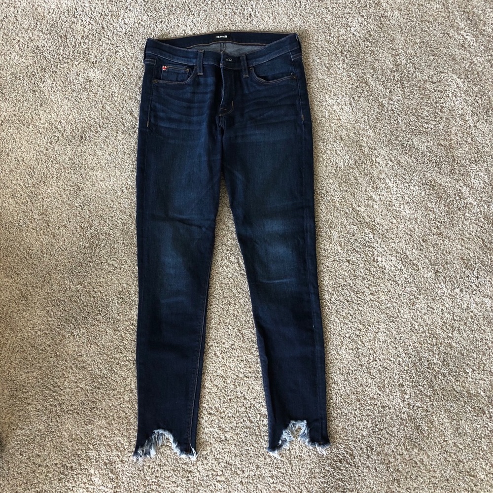 Hudson Skinny jeans with destructed/frayed hem